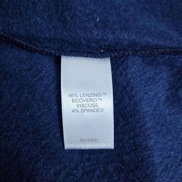 Pure Jill Womens Tranquility Fleece Sweater Size Large Blue Cowl Neck Cozy Layer - Picture 4 of 6